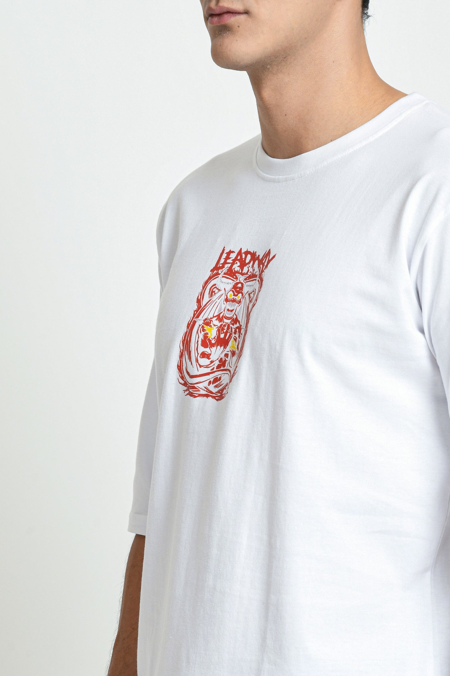 LEAD-WAY PRINTED OVERSIZED T-SHIRT