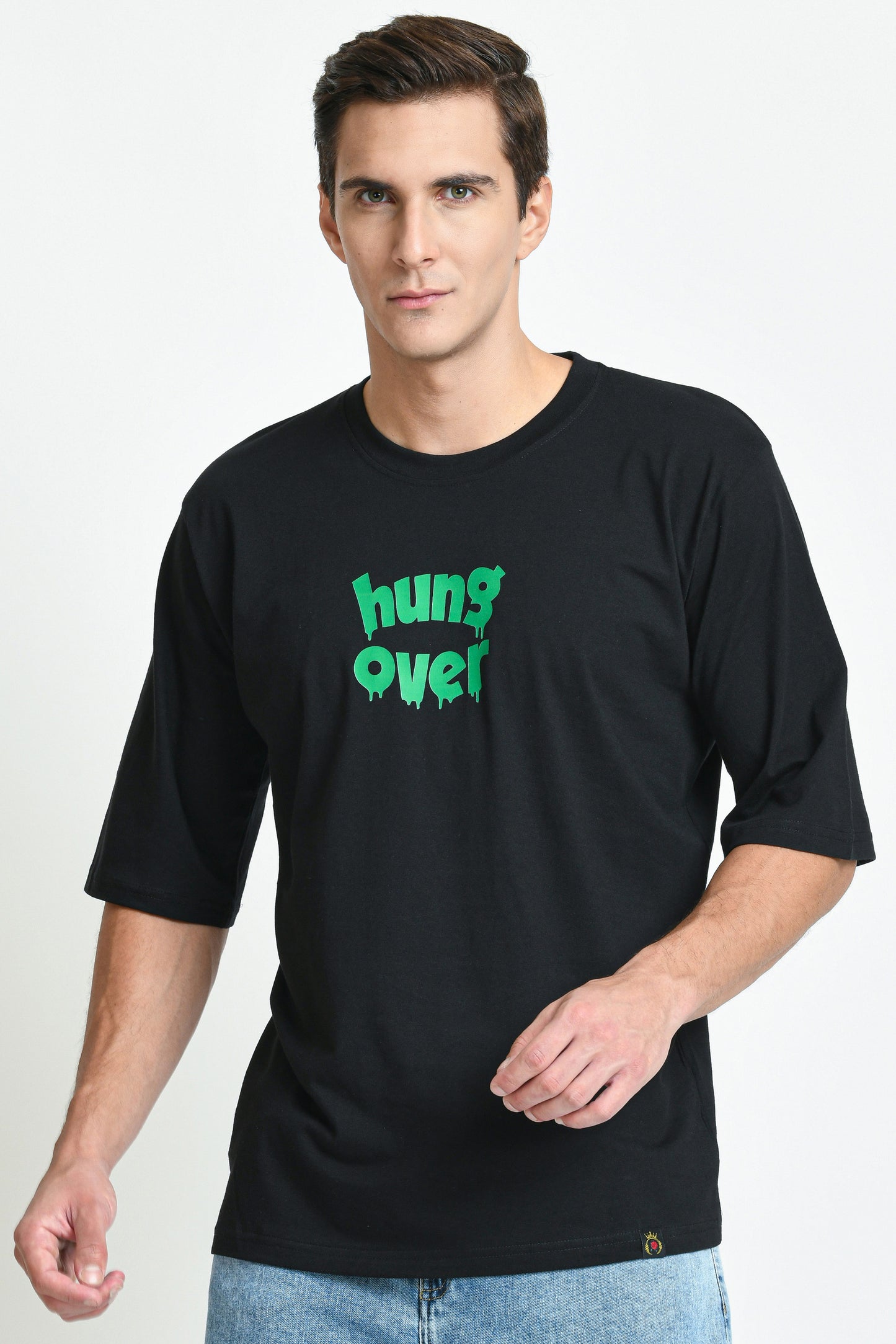 HUNG OVER PRINTED OVERSIZED T-SHIRT