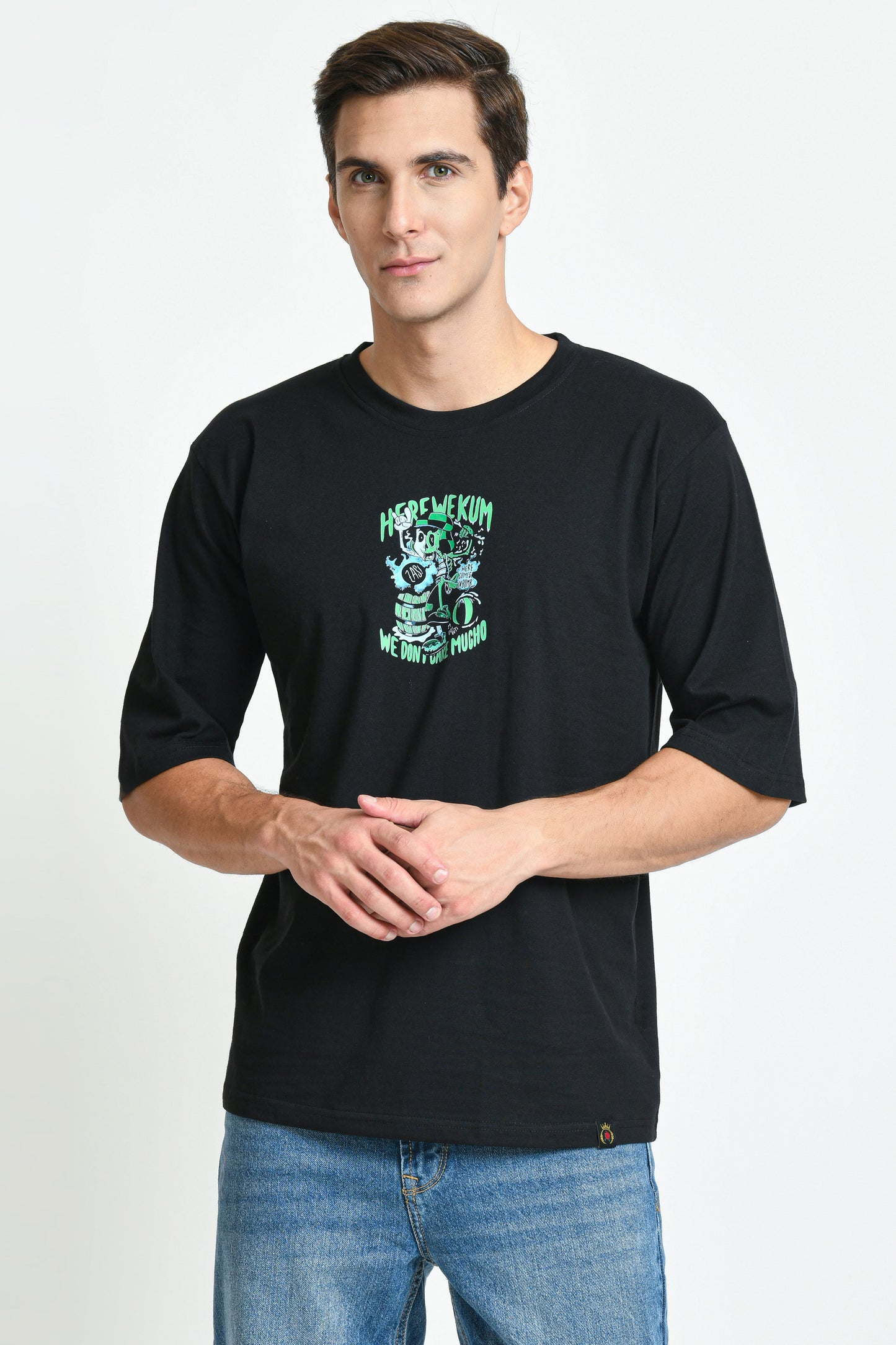 HERE WE COME PRINTED OVERSIZED T-SHIRT